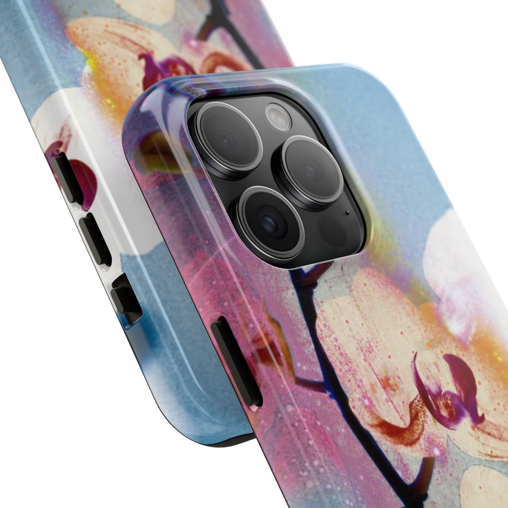 Orchid Tough Phone Case — Pastel Floral Protective Cover for iPhone & Android