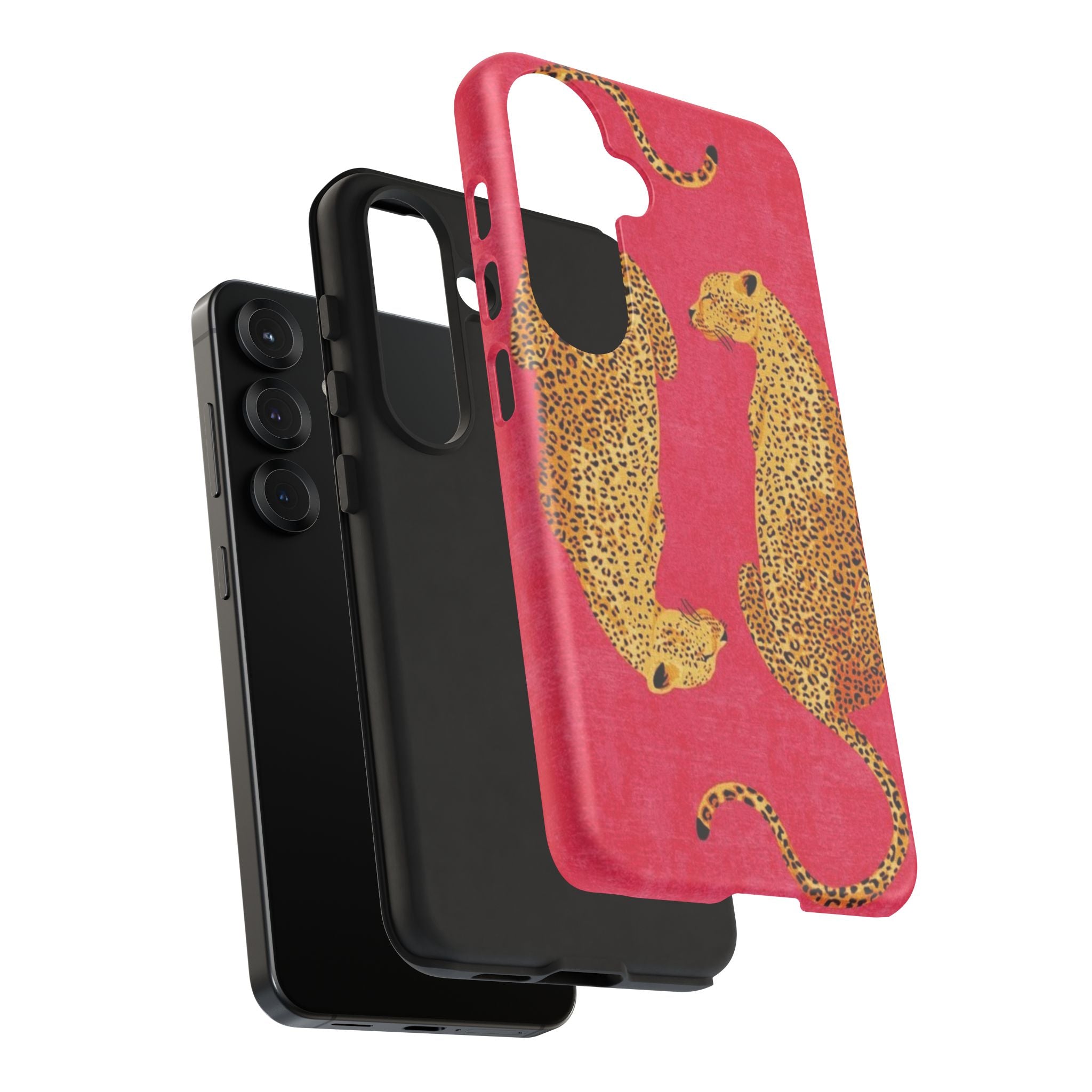 Pink Leopard Phone Case – Bold Animal Print Protective Case