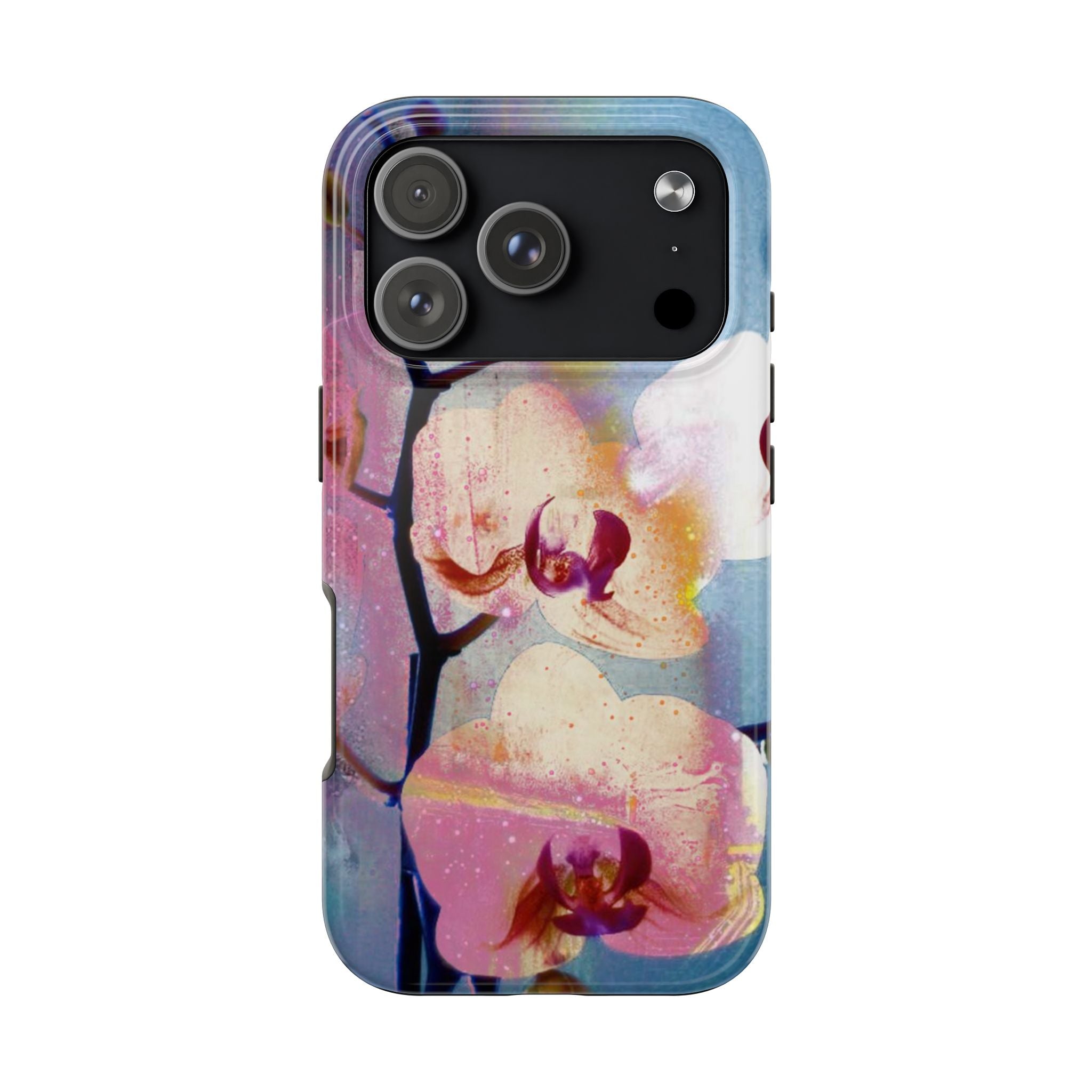 Orchid Tough Phone Case — Pastel Floral Protective Cover for iPhone & Android