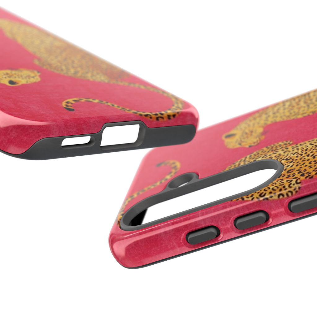 Pink Leopard Phone Case – Bold Animal Print Protective Case