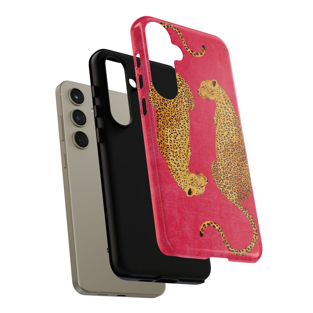 Pink Leopard Phone Case – Bold Animal Print Protective Case