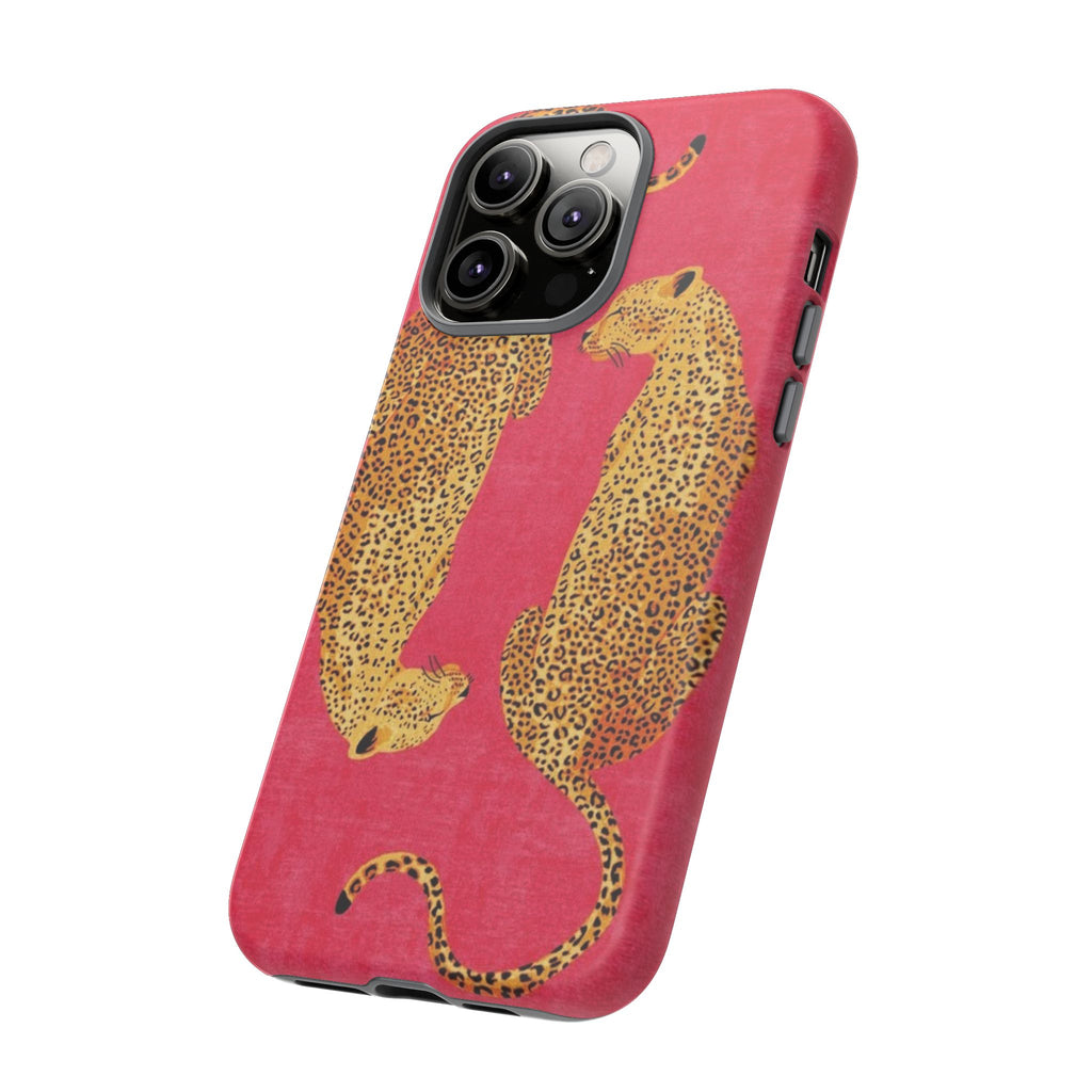 Pink Leopard Phone Case – Bold Animal Print Protective Case