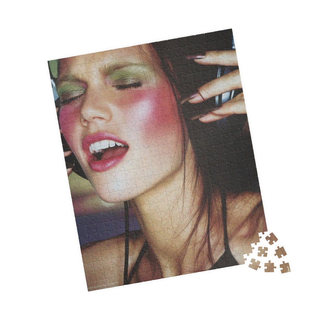 Fashion Portrait Jigsaw Puzzle — Retro Glam Model Photo (110/252/520/1014 pcs)