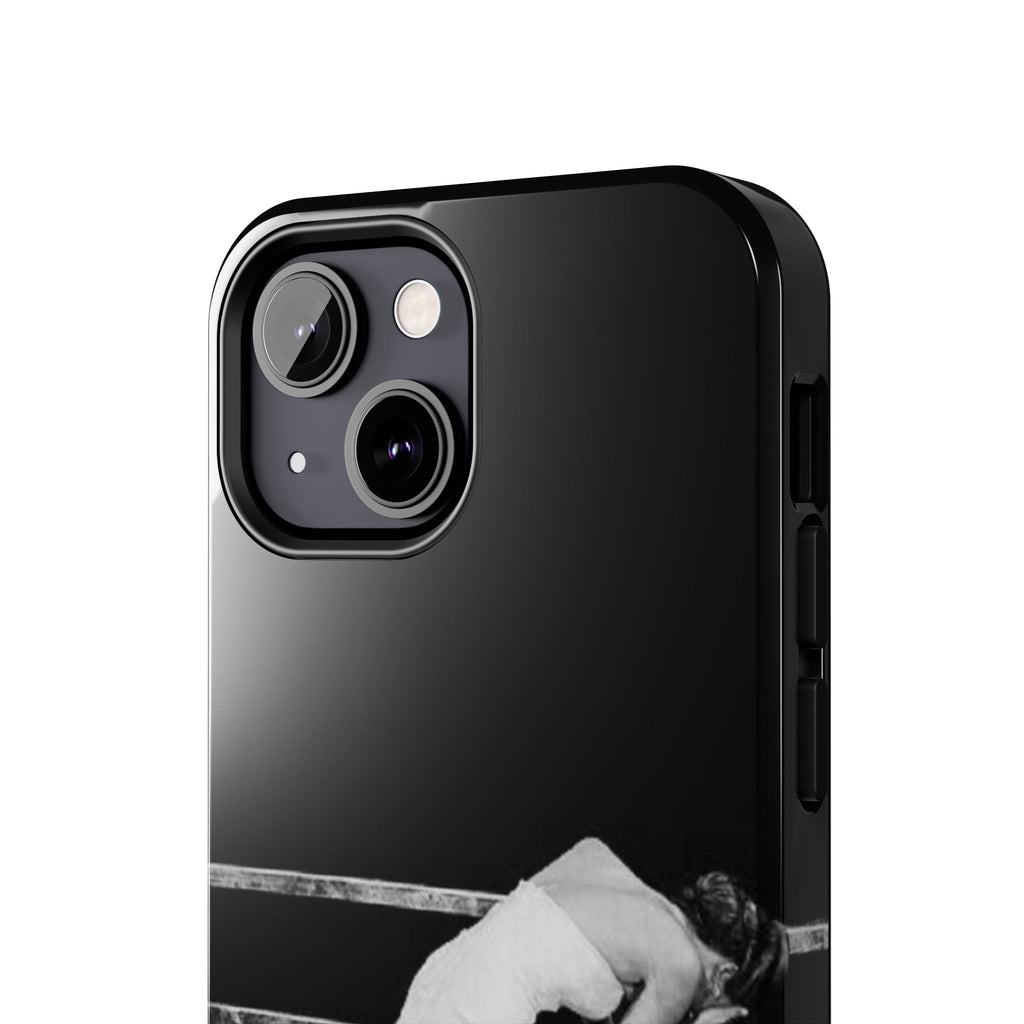 Vintage Ballerina Tough Phone Case — Black & White Dance Photo Protective Cover