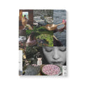 Meditative Collage Softcover Journal — Floral & Zen Notebook with Inside Prints