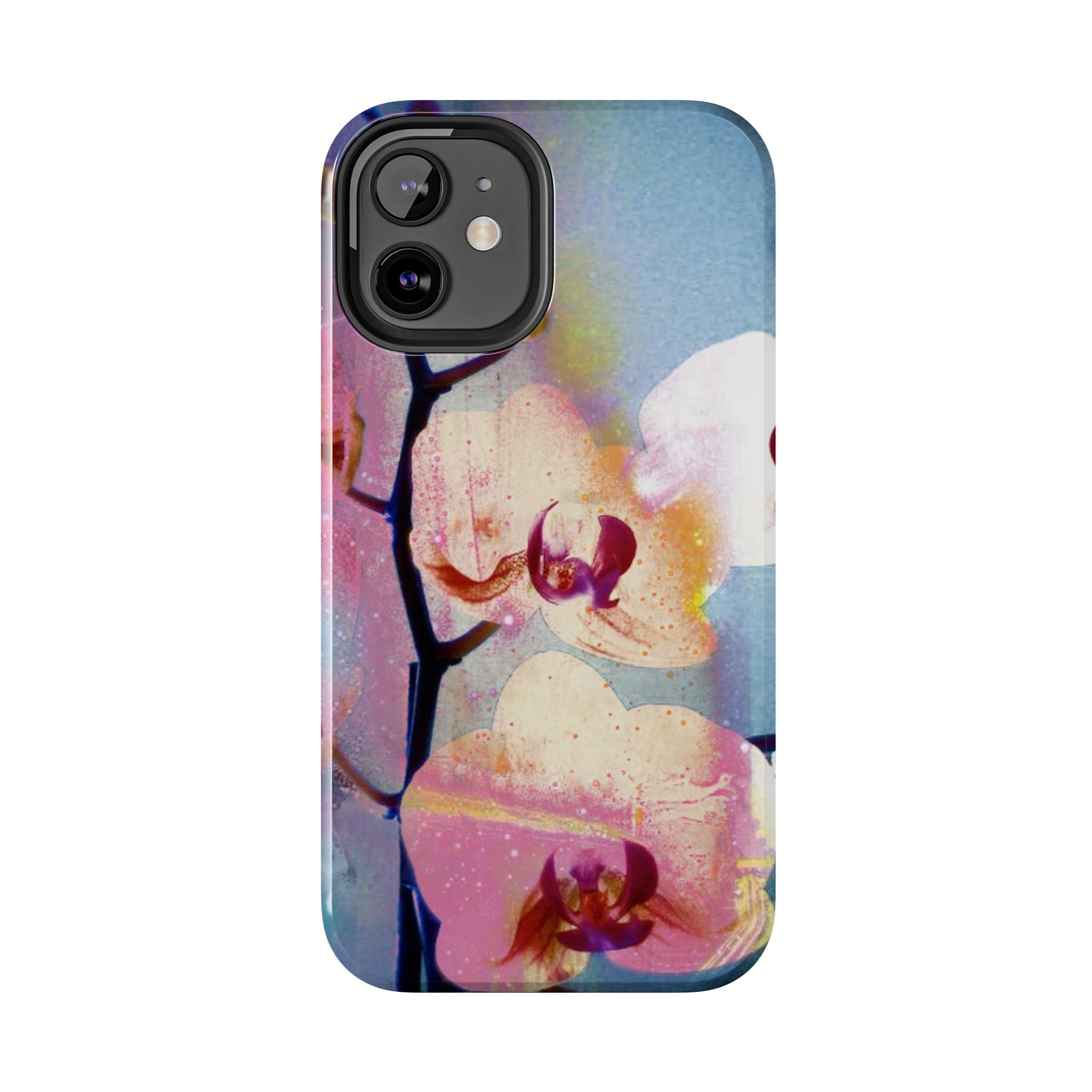 Orchid Tough Phone Case — Pastel Floral Protective Cover for iPhone & Android