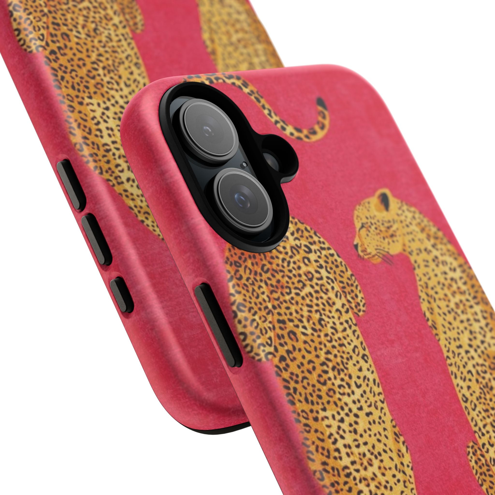 Pink Leopard Phone Case – Bold Animal Print Protective Case