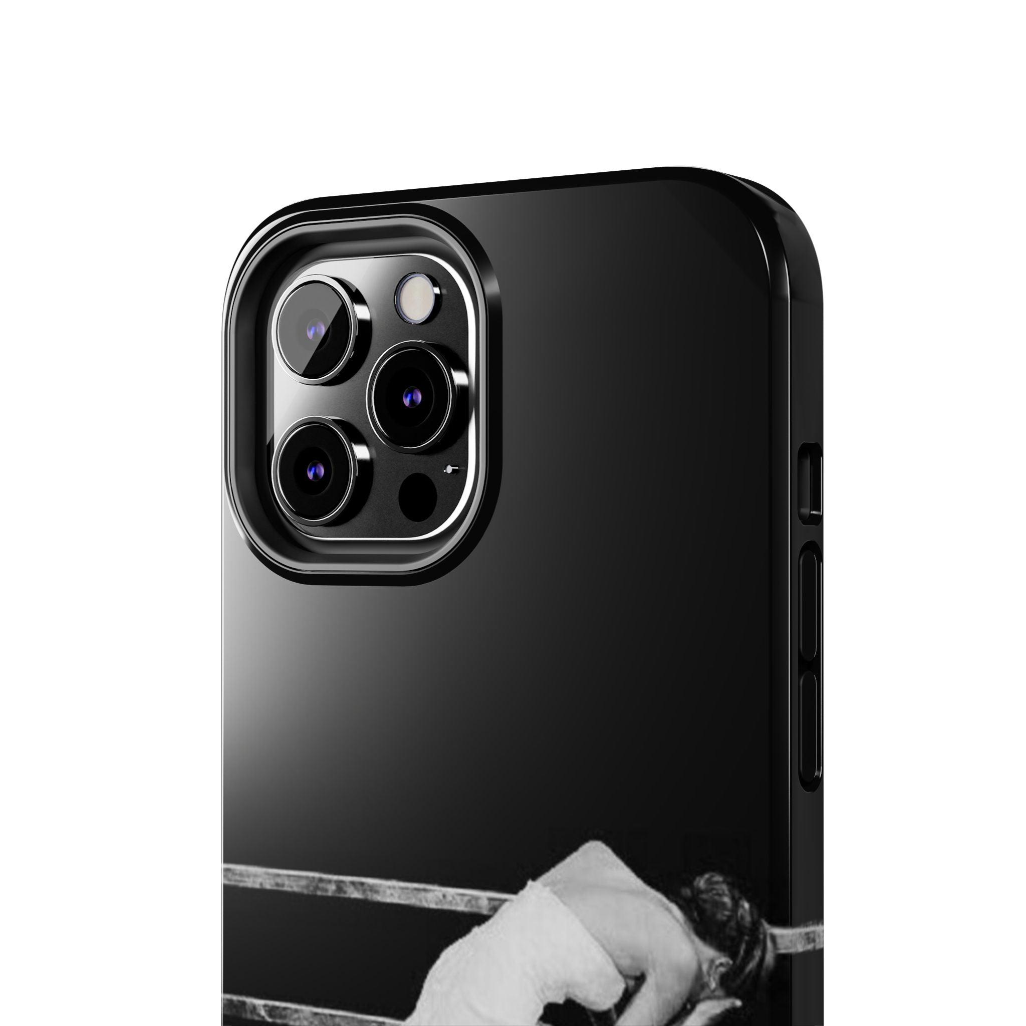 Vintage Ballerina Tough Phone Case — Black & White Dance Photo Protective Cover