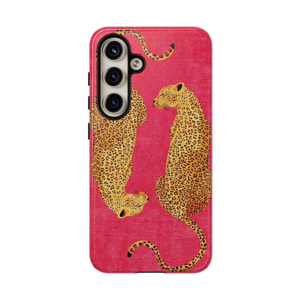 Pink Leopard Phone Case – Bold Animal Print Protective Case