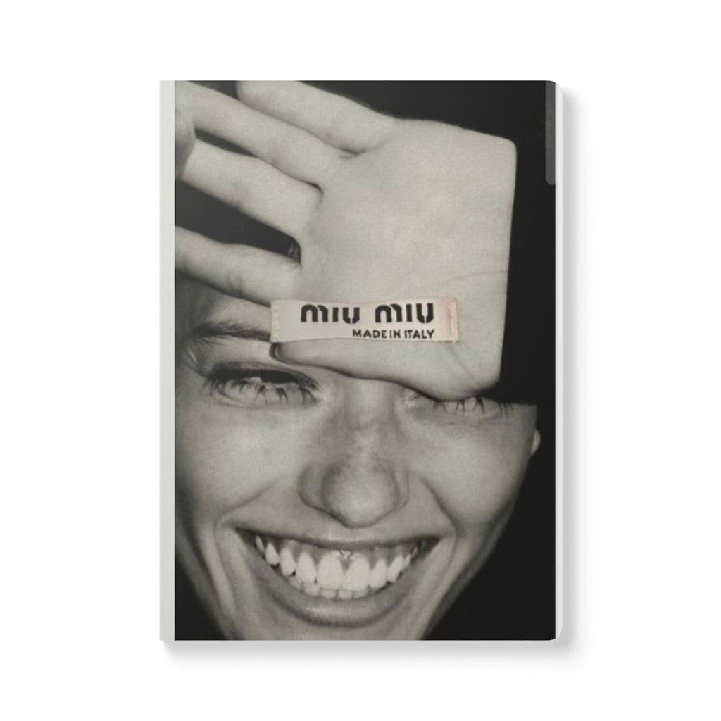 Softcover Journal — 'LOVE LIKE A POET' Bold Typography & Black‑White Photo Notebook