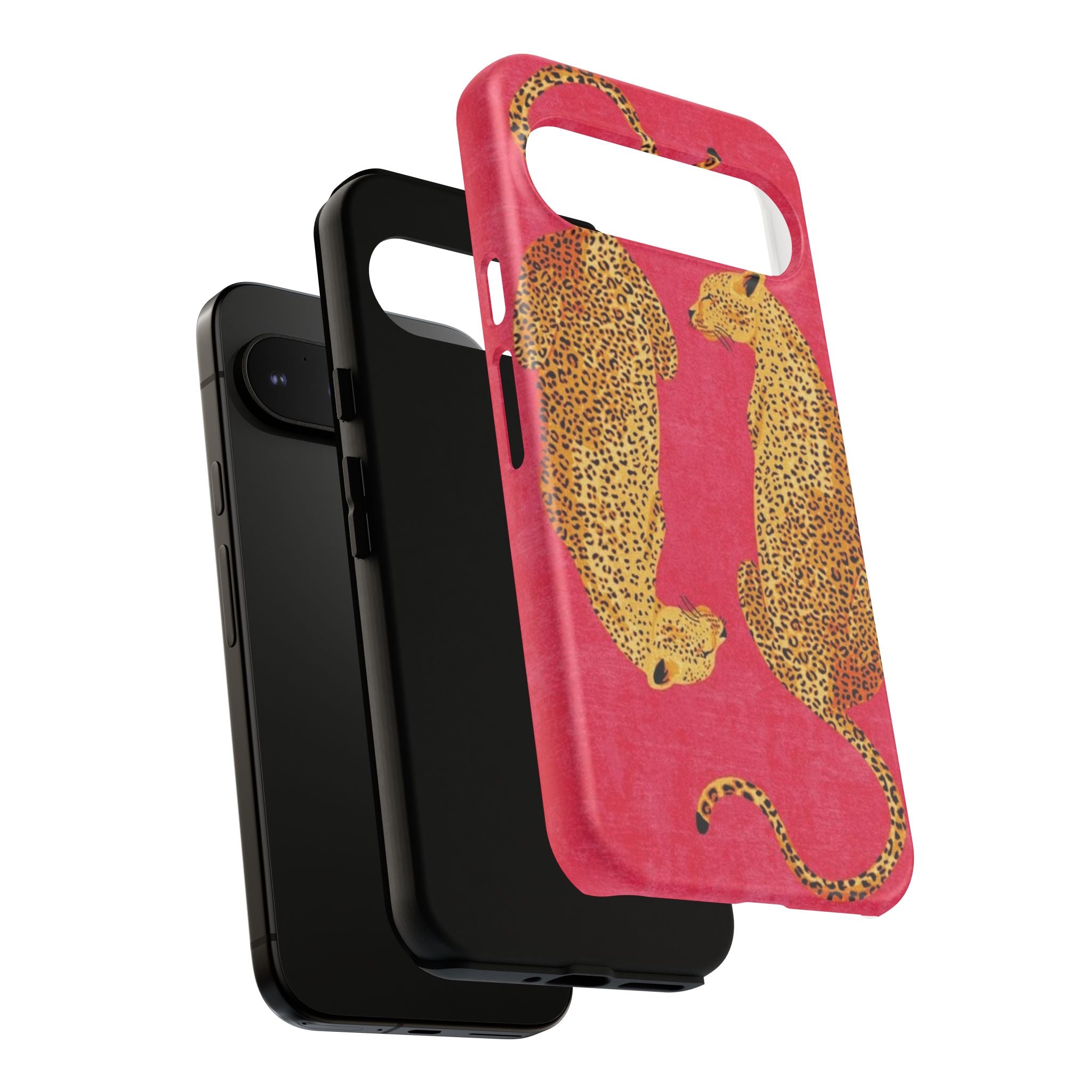 Pink Leopard Phone Case – Bold Animal Print Protective Case