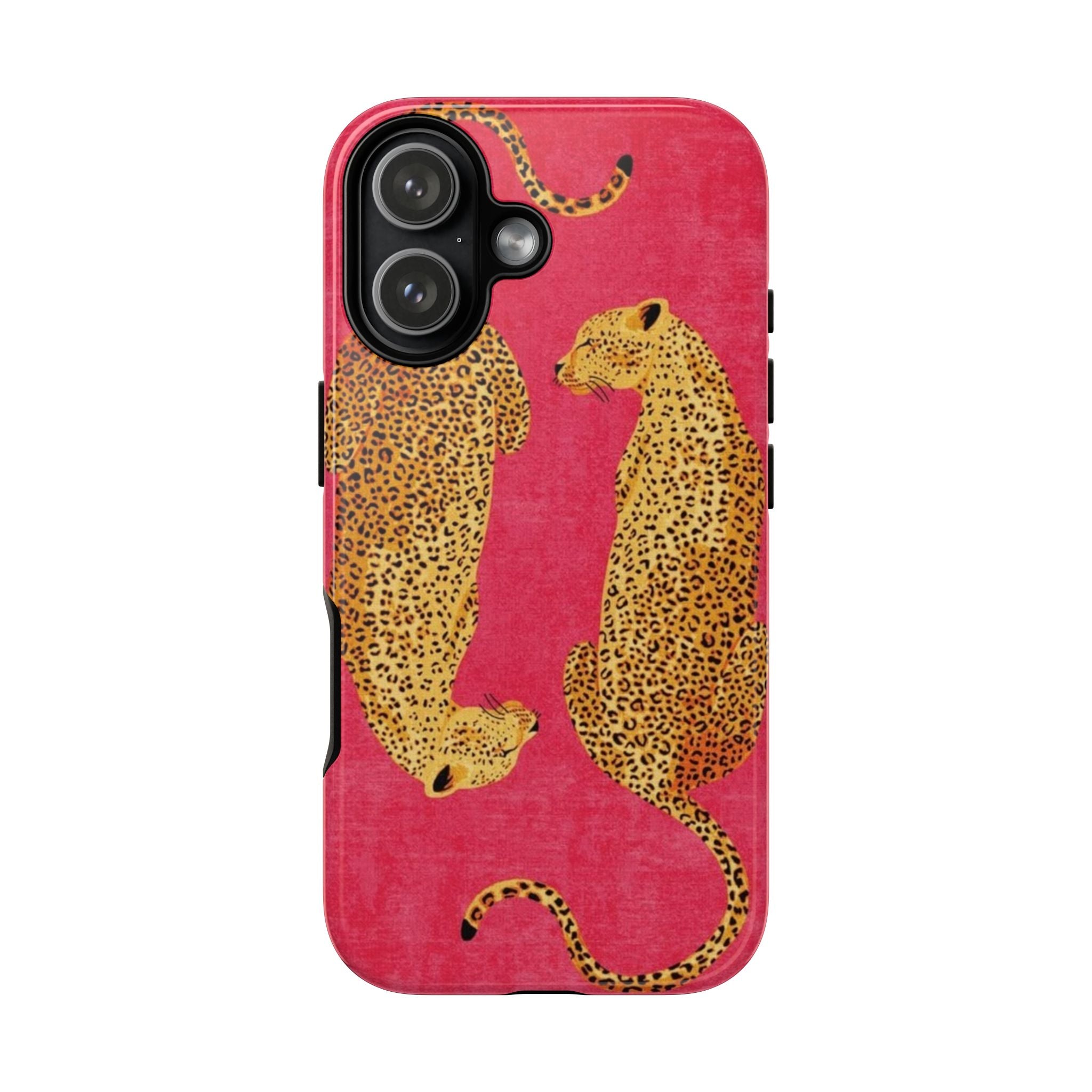 Pink Leopard Phone Case – Bold Animal Print Protective Case