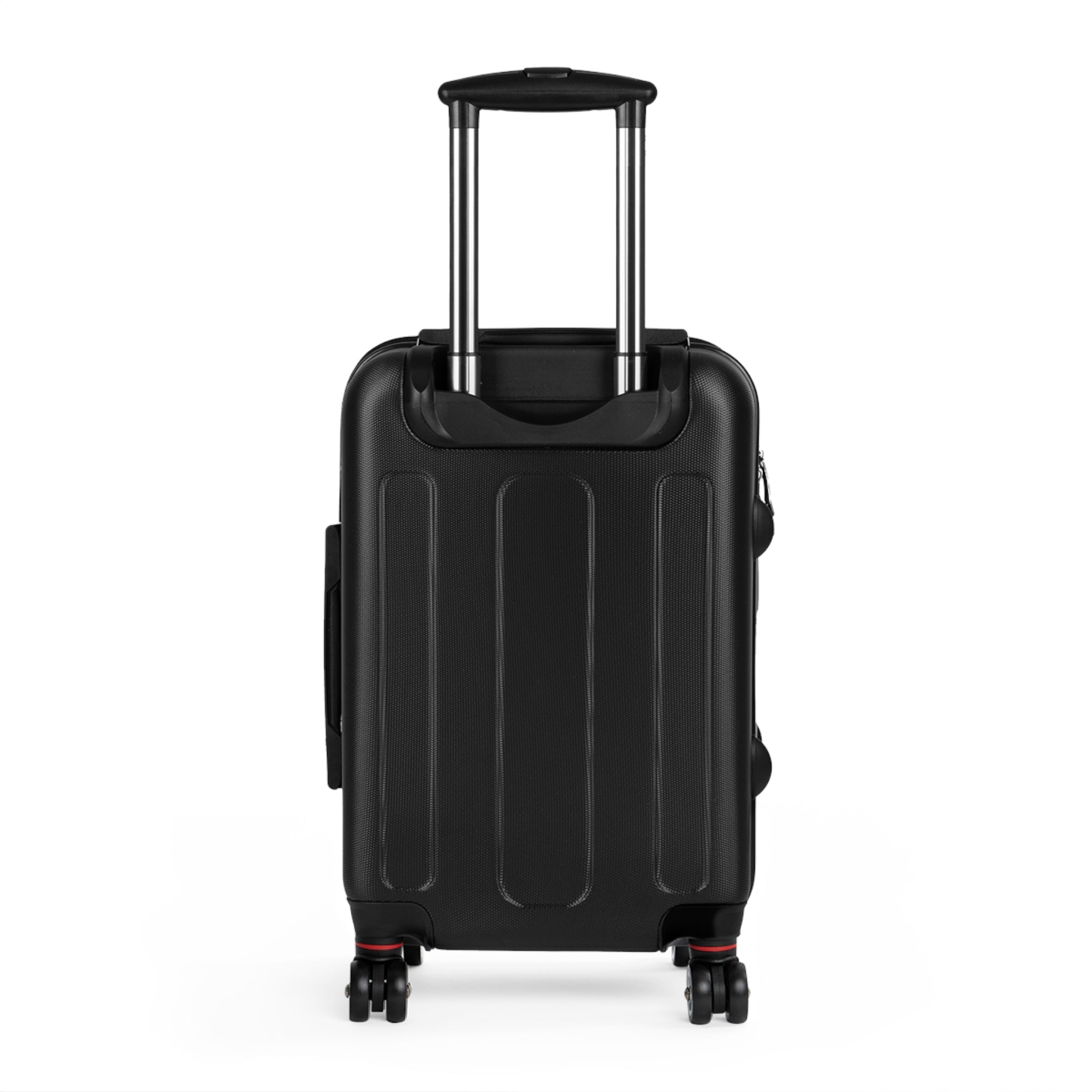 Monogram Leopard Twin Suitcase – Personalized Rolling Carry-On with Floral Accents