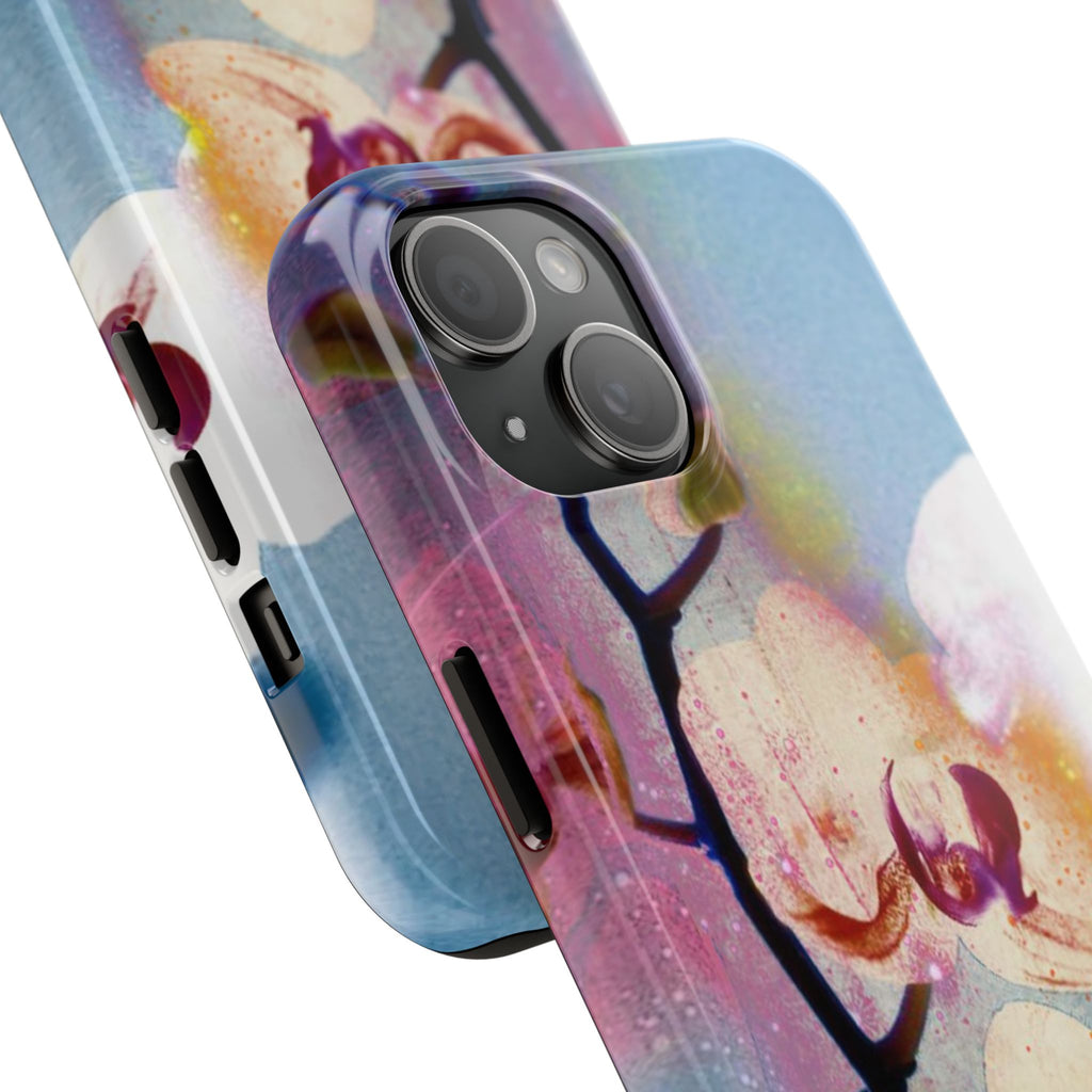 Orchid Tough Phone Case — Pastel Floral Protective Cover for iPhone & Android