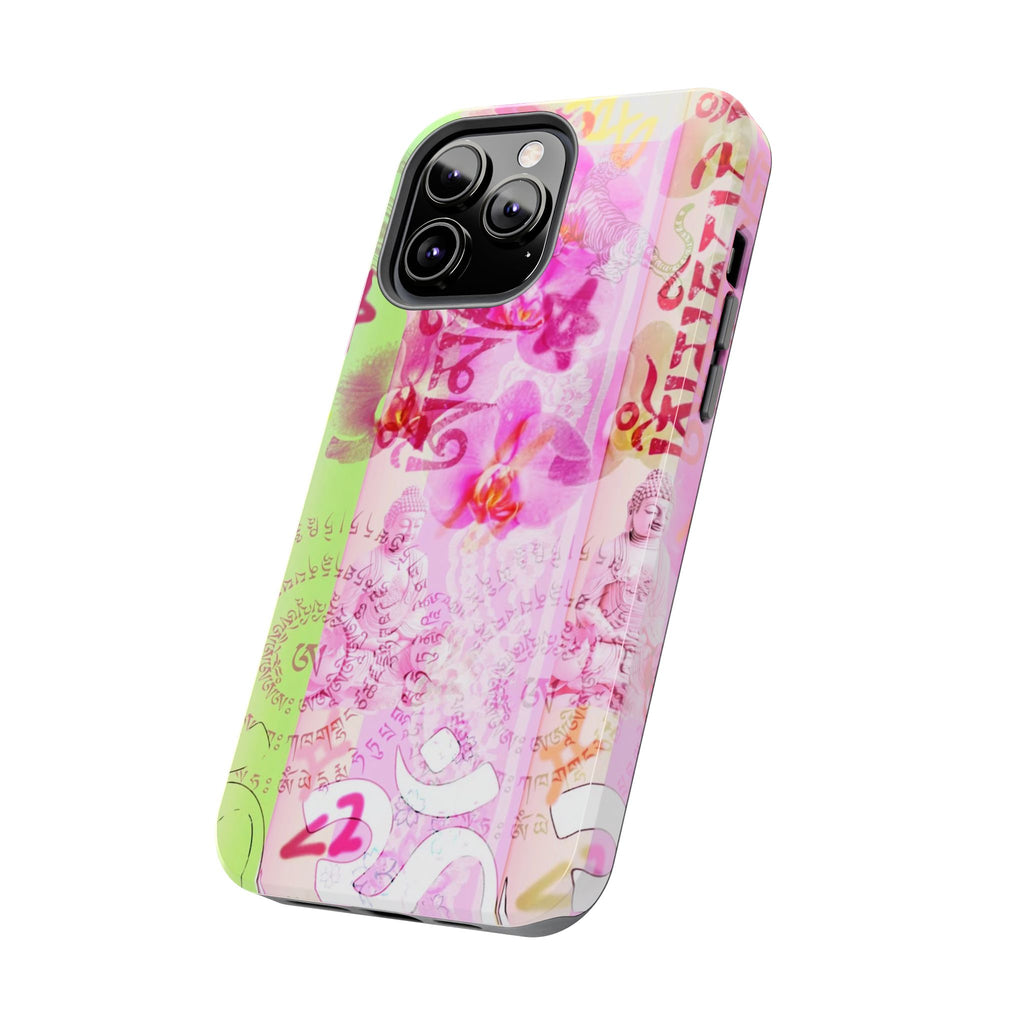Floral Pink Orchid Tough Phone Case — Protective Art Phone Cover