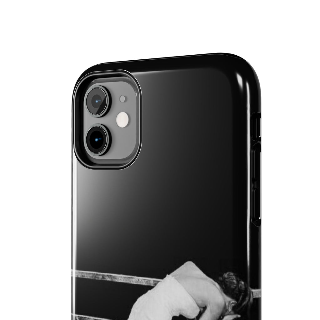 Vintage Ballerina Tough Phone Case — Black & White Dance Photo Protective Cover