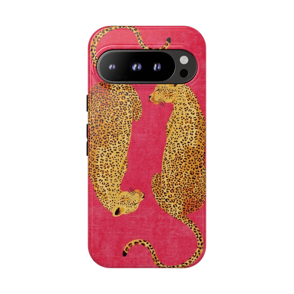 Pink Leopard Phone Case – Bold Animal Print Protective Case