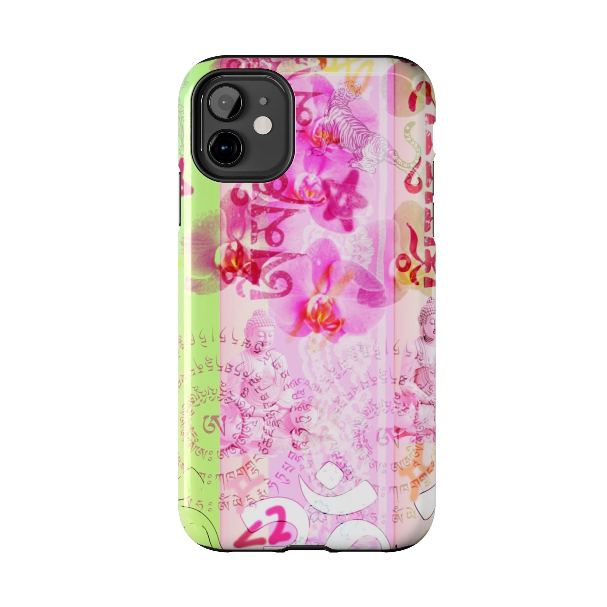 Floral Pink Orchid Tough Phone Case — Protective Art Phone Cover