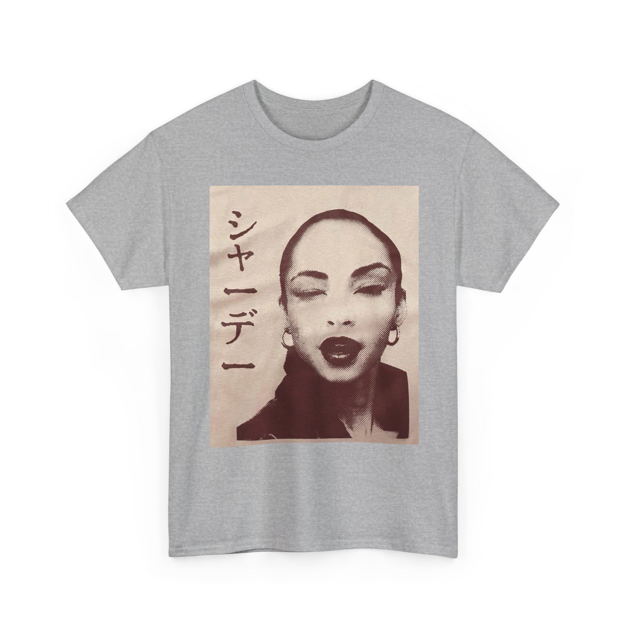 Sade Portrait Tee — Vintage Portrait T-Shirt with Japanese Text