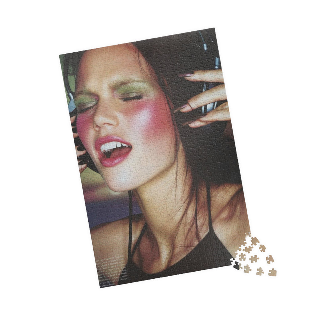 Fashion Portrait Jigsaw Puzzle — Retro Glam Model Photo (110/252/520/1014 pcs)