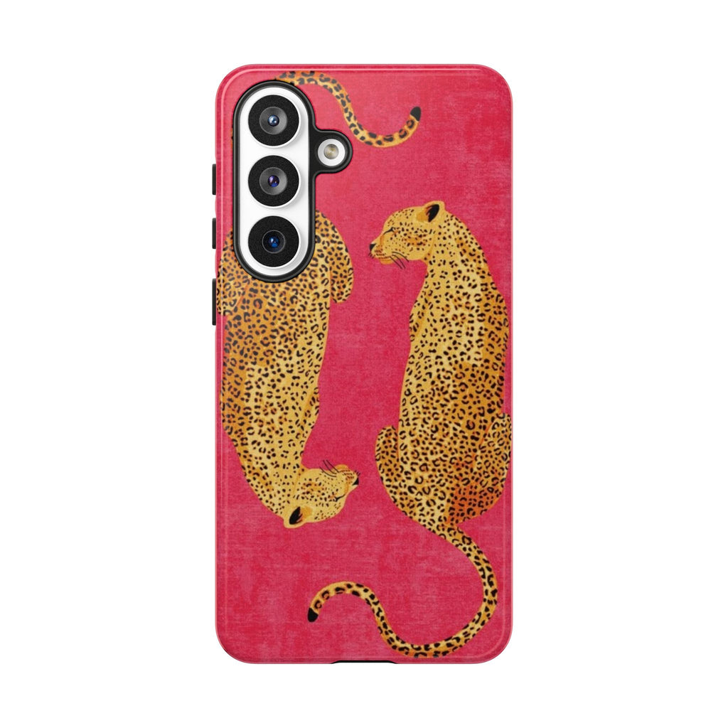 Pink Leopard Phone Case – Bold Animal Print Protective Case