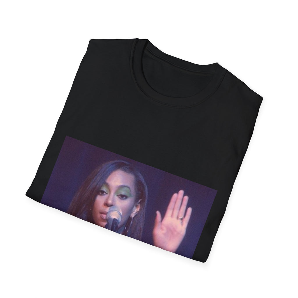 Graphic T-Shirt — Iconic Microphone Pose Photo Tee