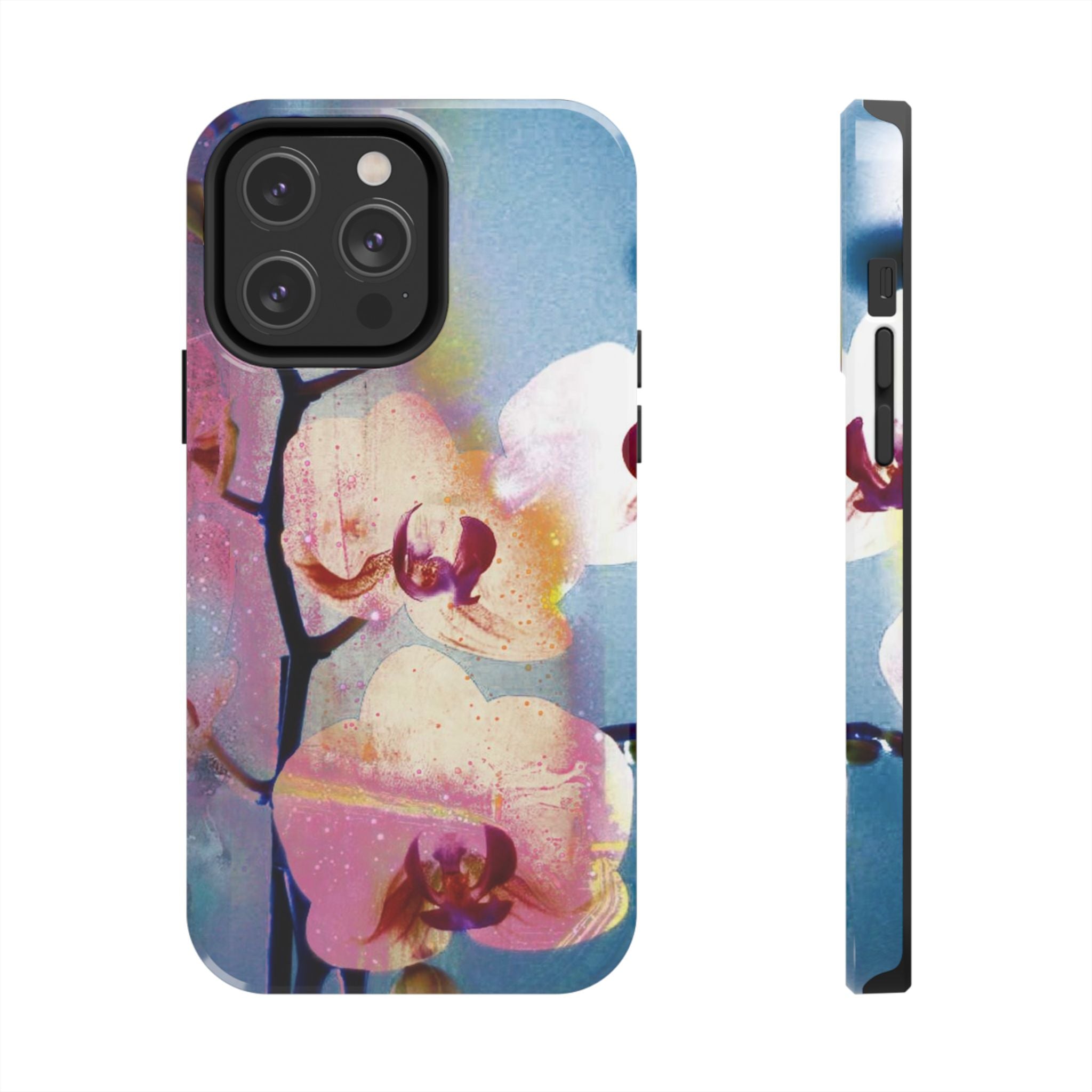 Orchid Tough Phone Case — Pastel Floral Protective Cover for iPhone & Android