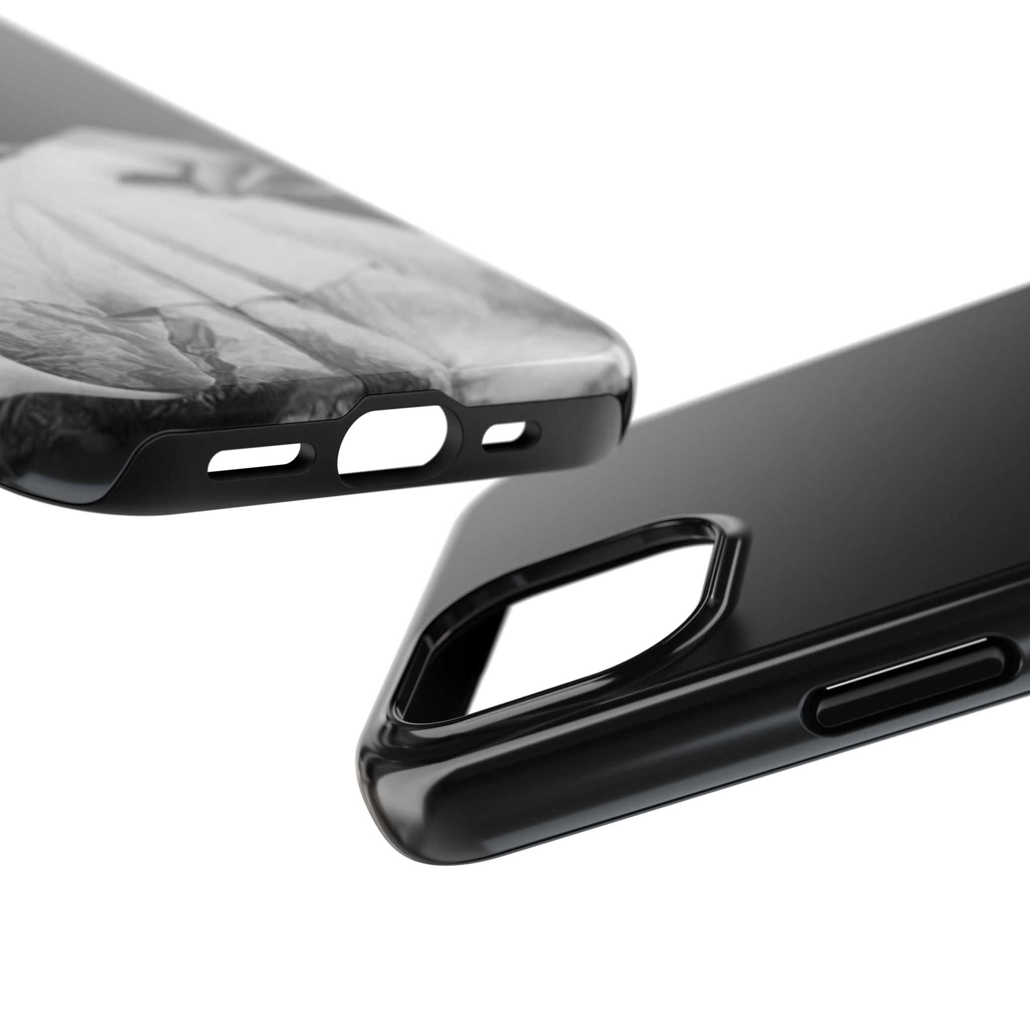 Vintage Ballerina Tough Phone Case — Black & White Dance Photo Protective Cover