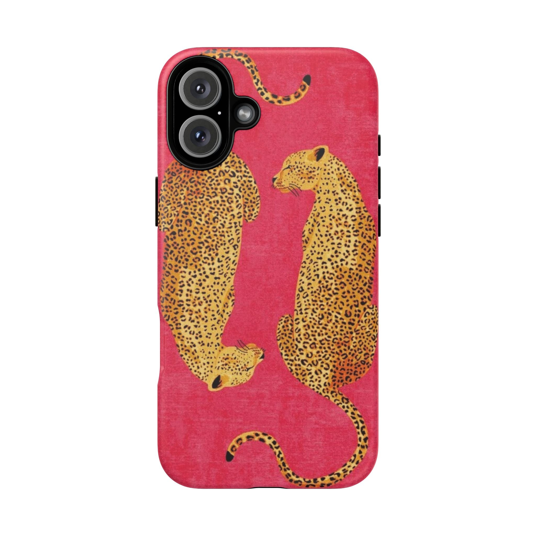 Pink Leopard Phone Case – Bold Animal Print Protective Case
