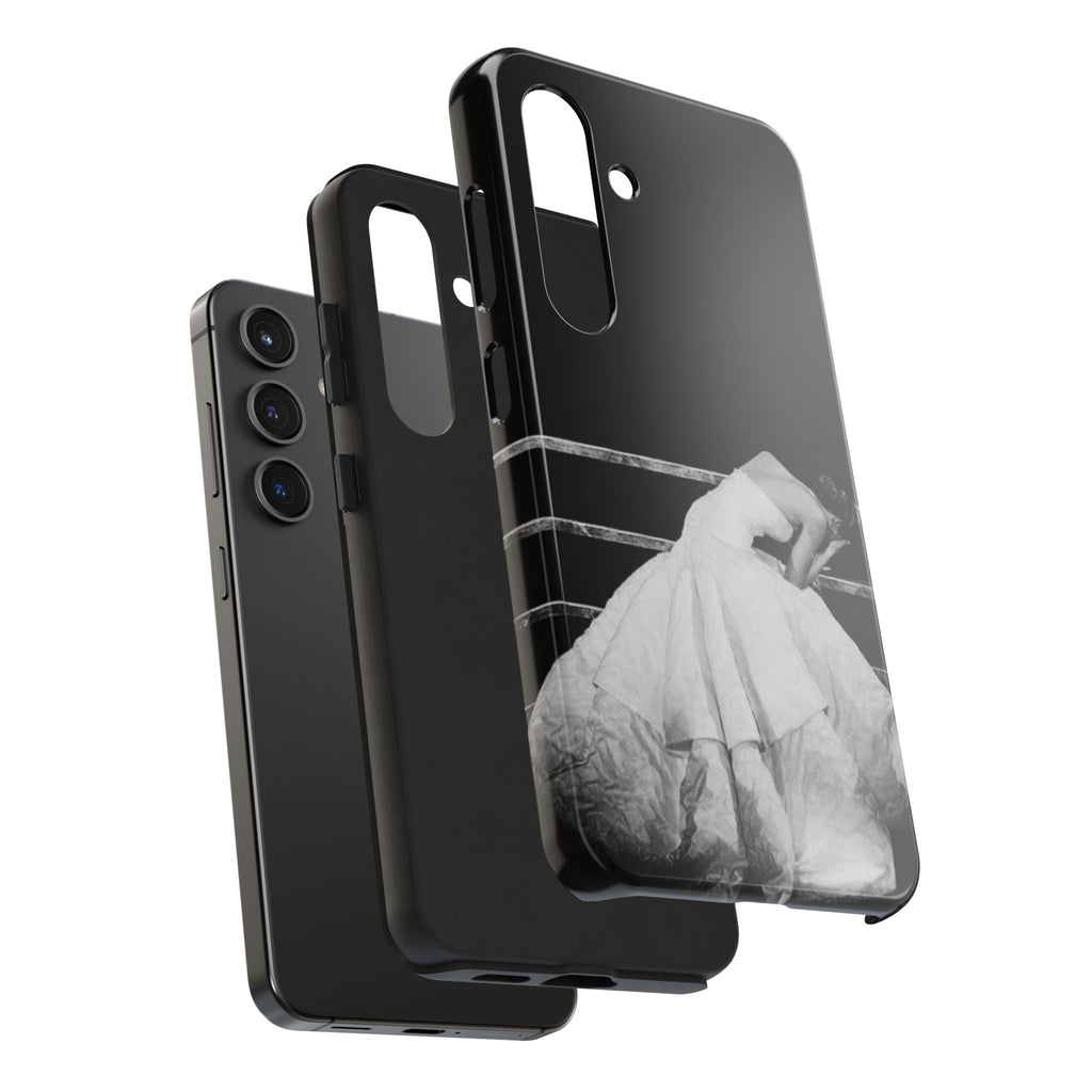 Vintage Ballerina Tough Phone Case — Black & White Dance Photo Protective Cover
