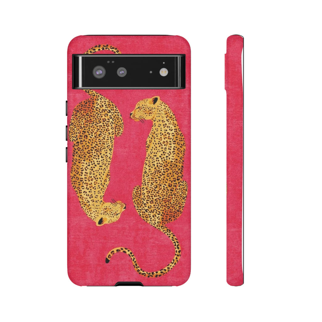 Pink Leopard Phone Case – Bold Animal Print Protective Case