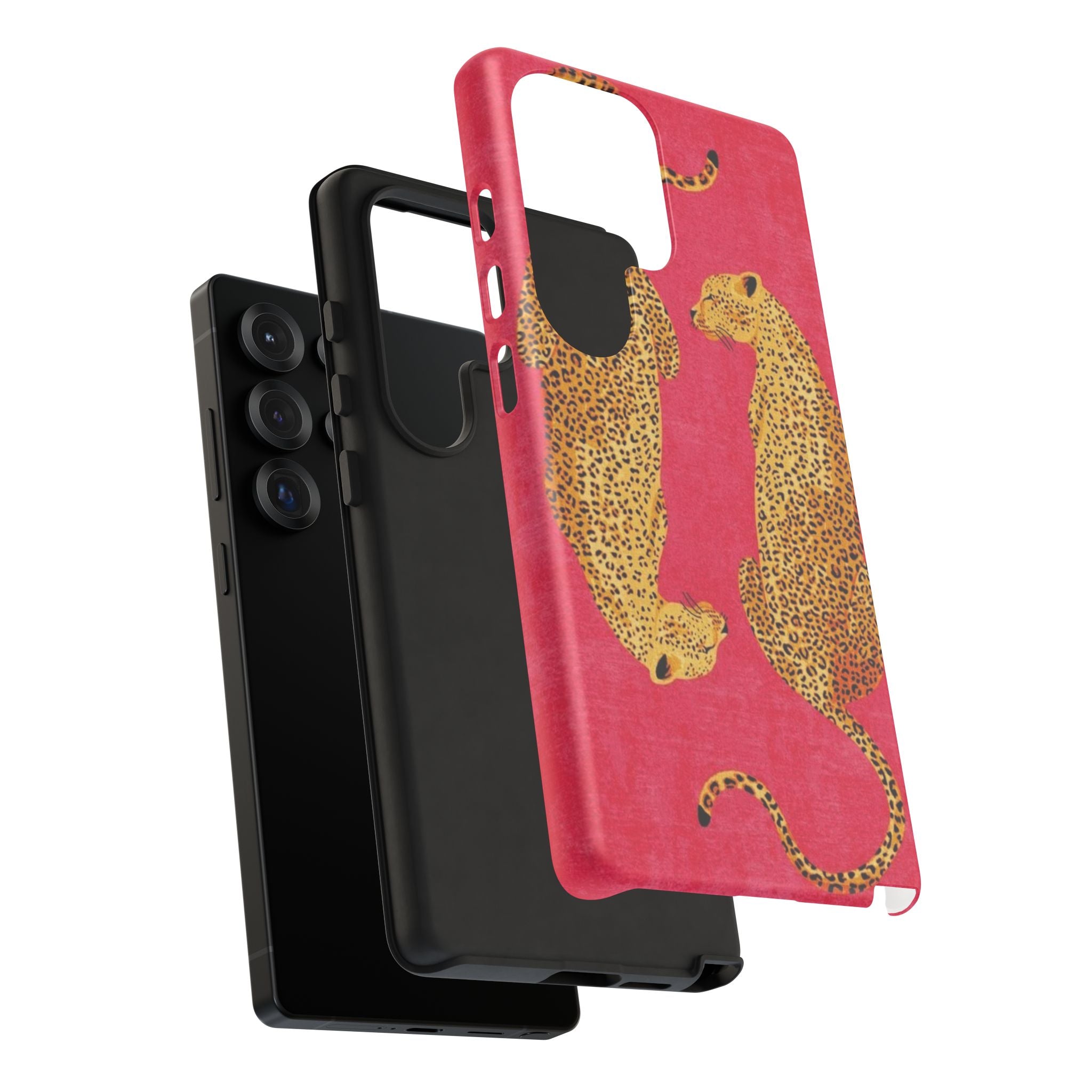 Pink Leopard Phone Case – Bold Animal Print Protective Case