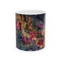 Floral Mystique Ceramic Mug — Dark Boho Flower Art (11oz & 15oz)