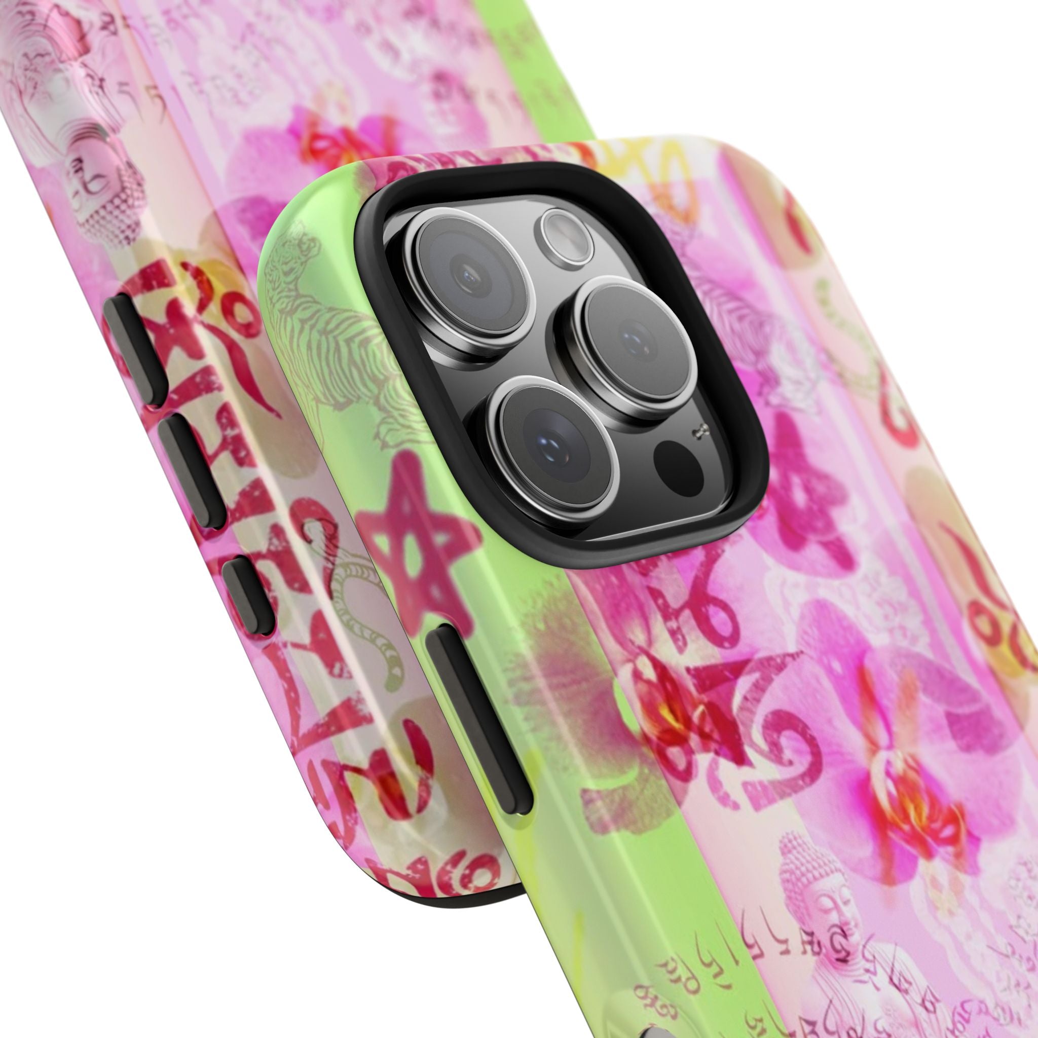 Floral Pink Orchid Tough Phone Case — Protective Art Phone Cover