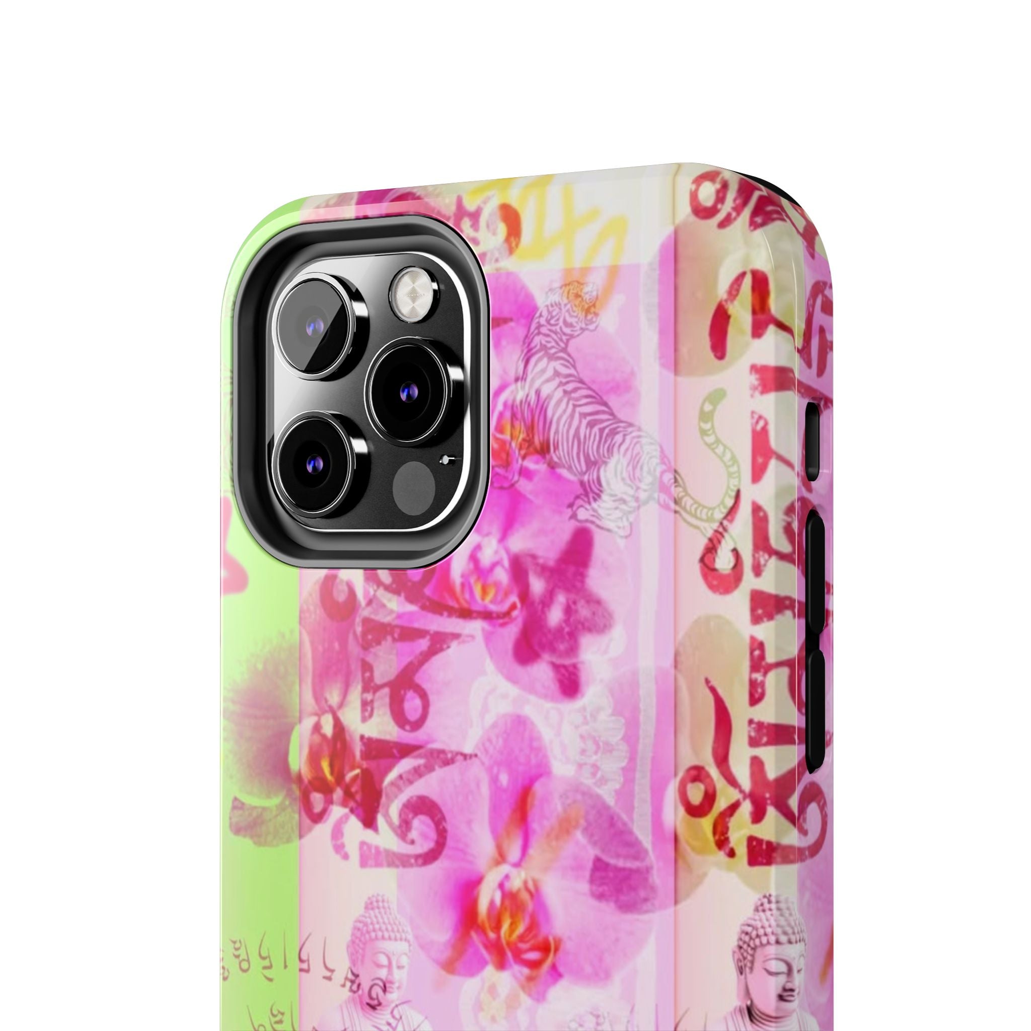 Floral Pink Orchid Tough Phone Case — Protective Art Phone Cover