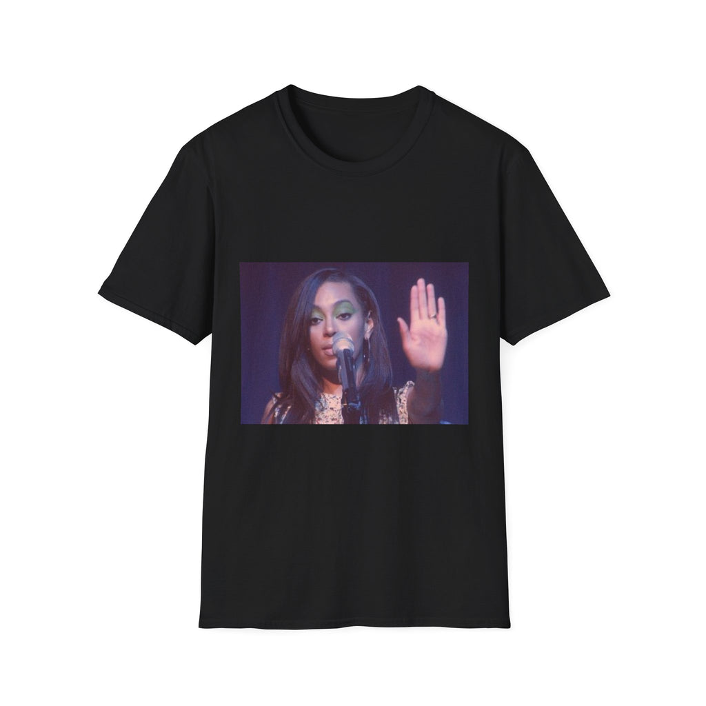Graphic T-Shirt — Iconic Microphone Pose Photo Tee
