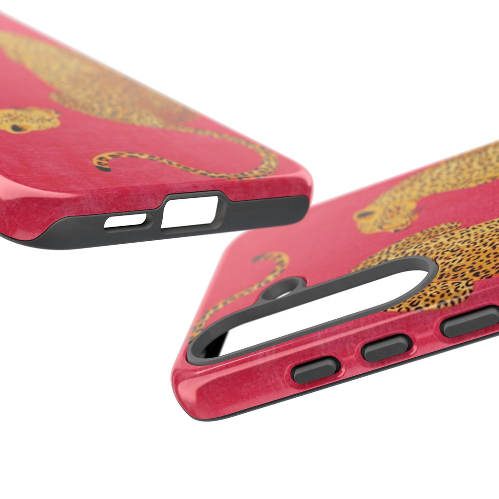 Pink Leopard Phone Case – Bold Animal Print Protective Case