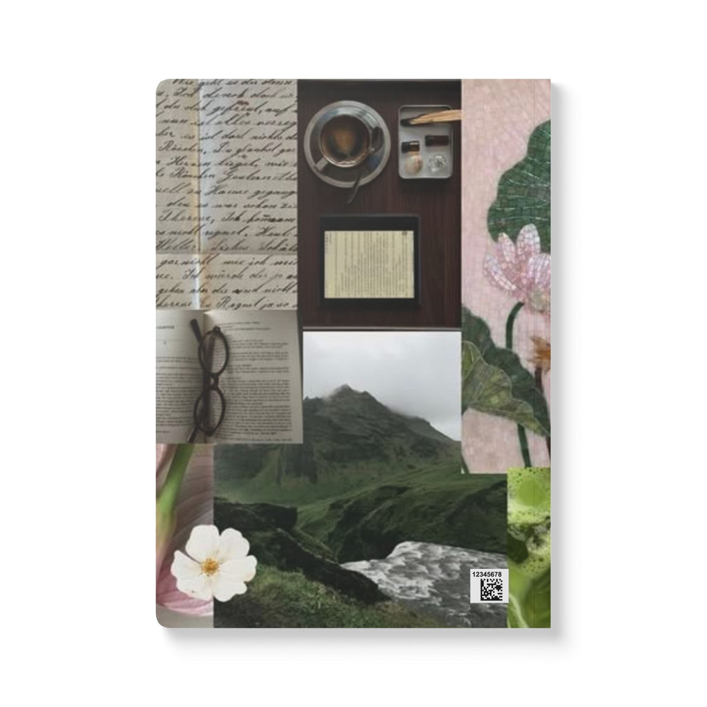 Vintage Collage Softcover Journal — Floral, Botanicals & Travel-Inspired Notebook