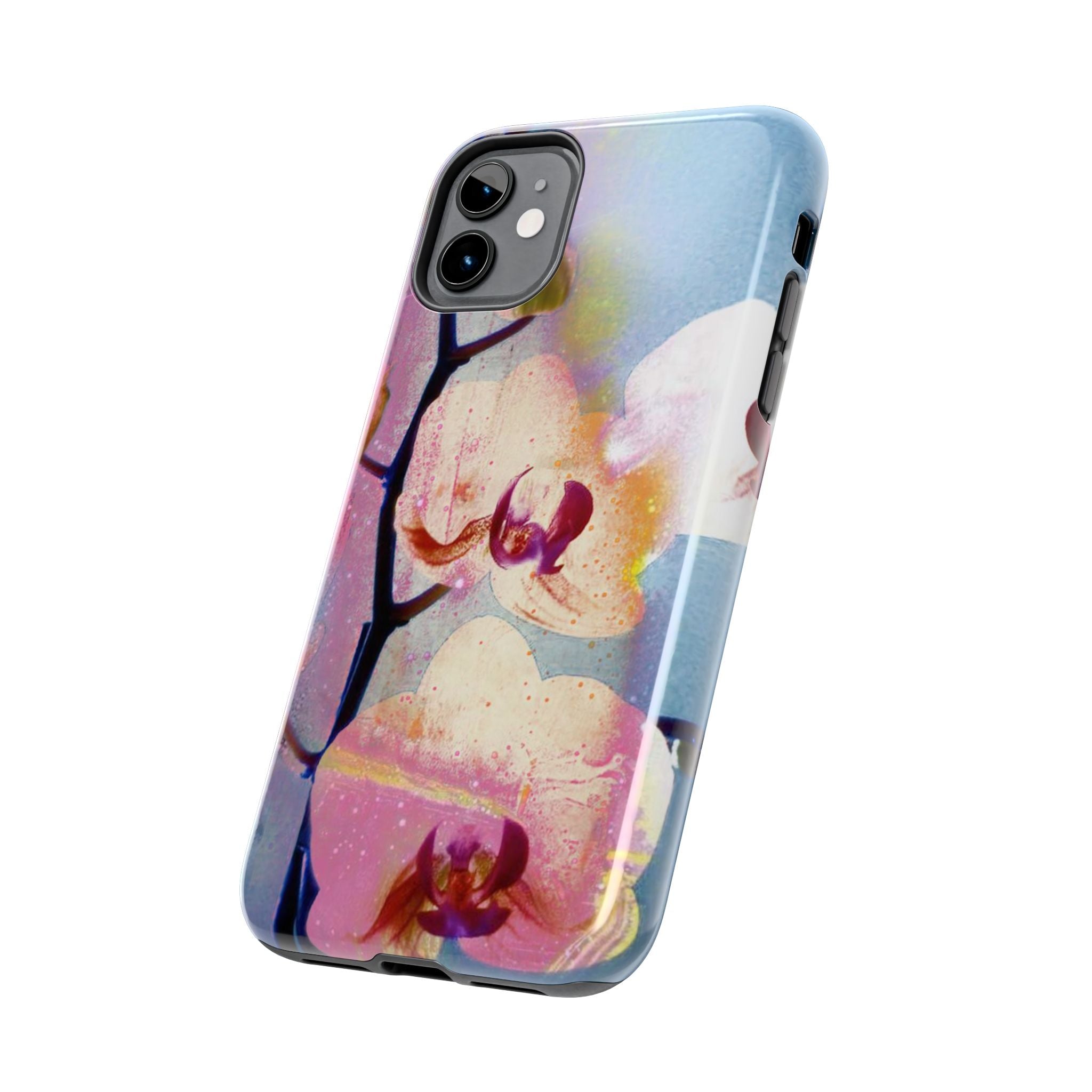 Orchid Tough Phone Case — Pastel Floral Protective Cover for iPhone & Android