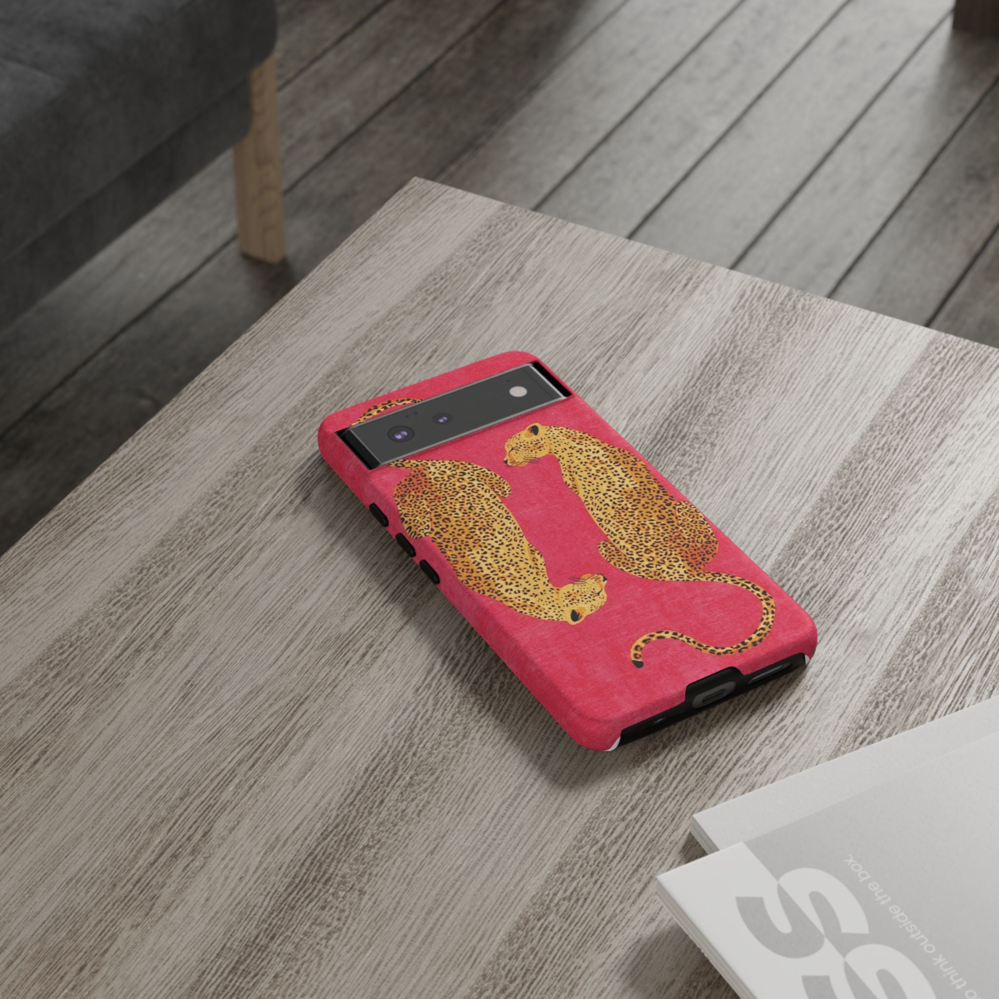 Pink Leopard Phone Case – Bold Animal Print Protective Case