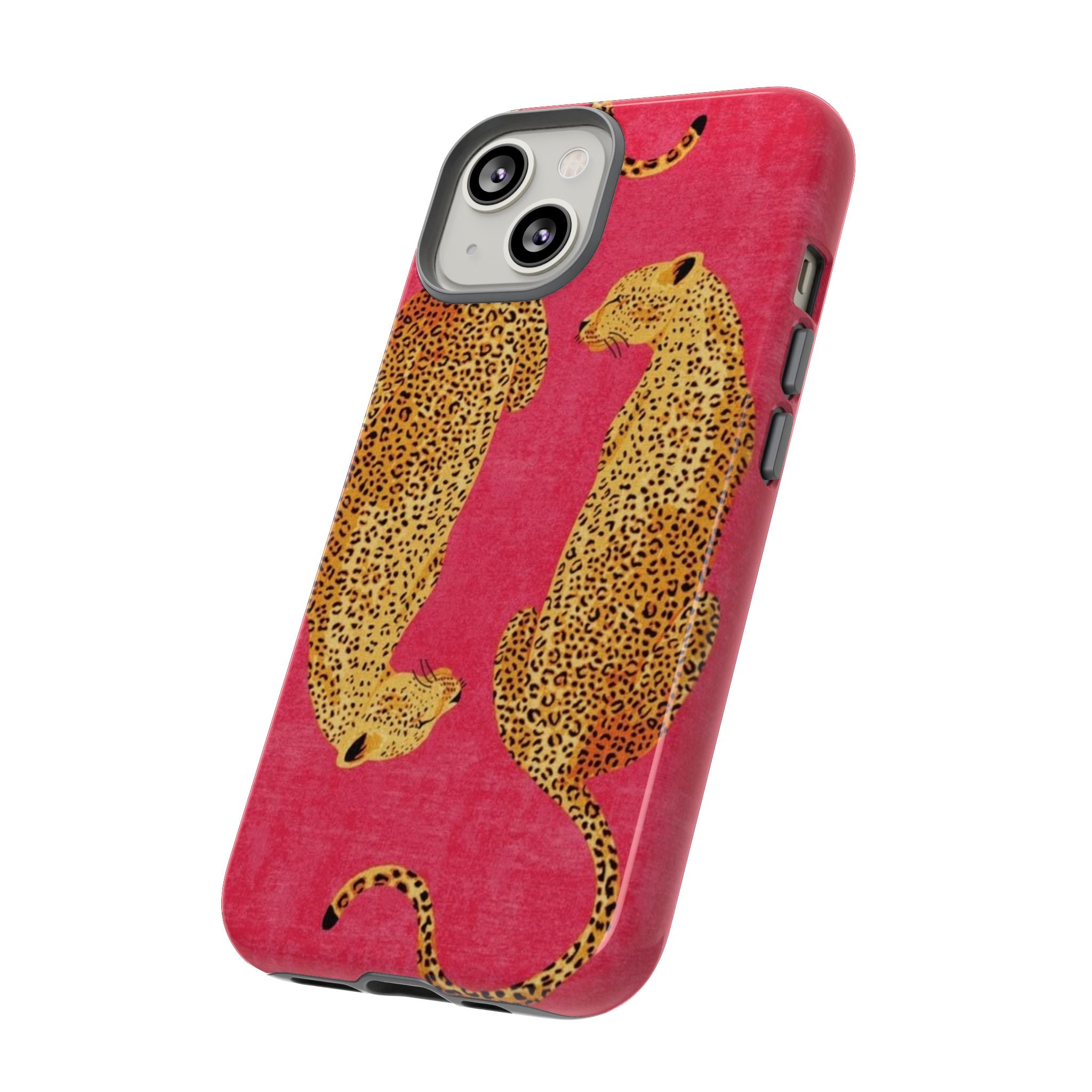 Pink Leopard Phone Case – Bold Animal Print Protective Case