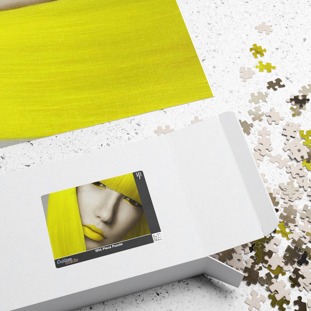 Yellow Muse Puzzle — Portrait Art Jigsaw (110/252/520/1014 pcs)