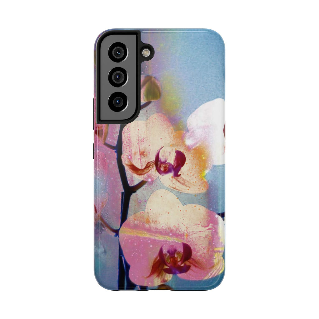 Orchid Tough Phone Case — Pastel Floral Protective Cover for iPhone & Android