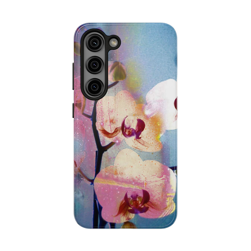 Orchid Tough Phone Case — Pastel Floral Protective Cover for iPhone & Android
