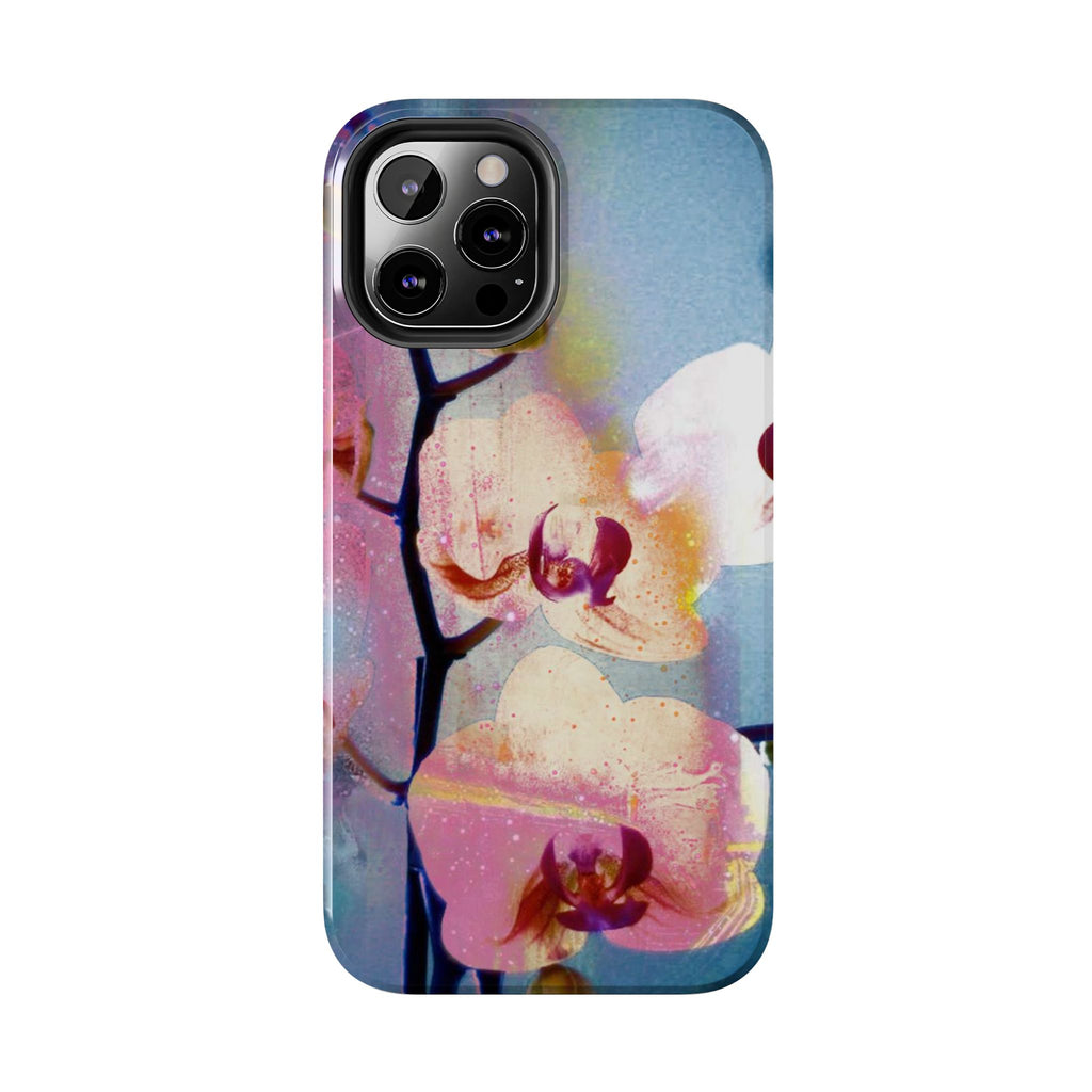 Orchid Tough Phone Case — Pastel Floral Protective Cover for iPhone & Android