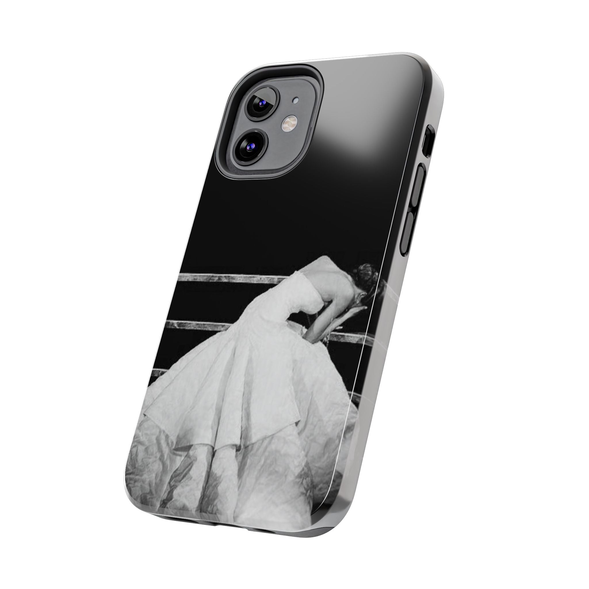 Vintage Ballerina Tough Phone Case — Black & White Dance Photo Protective Cover