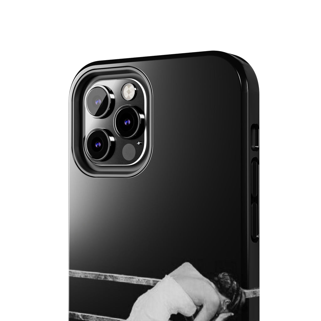 Vintage Ballerina Tough Phone Case — Black & White Dance Photo Protective Cover
