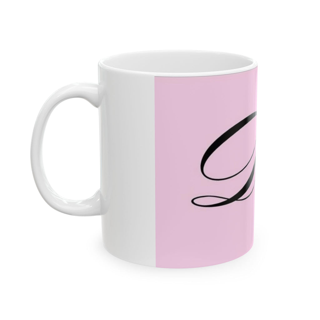 Diva Pink Ceramic Mug — Script Logo Coffee Cup (11oz & 15oz)