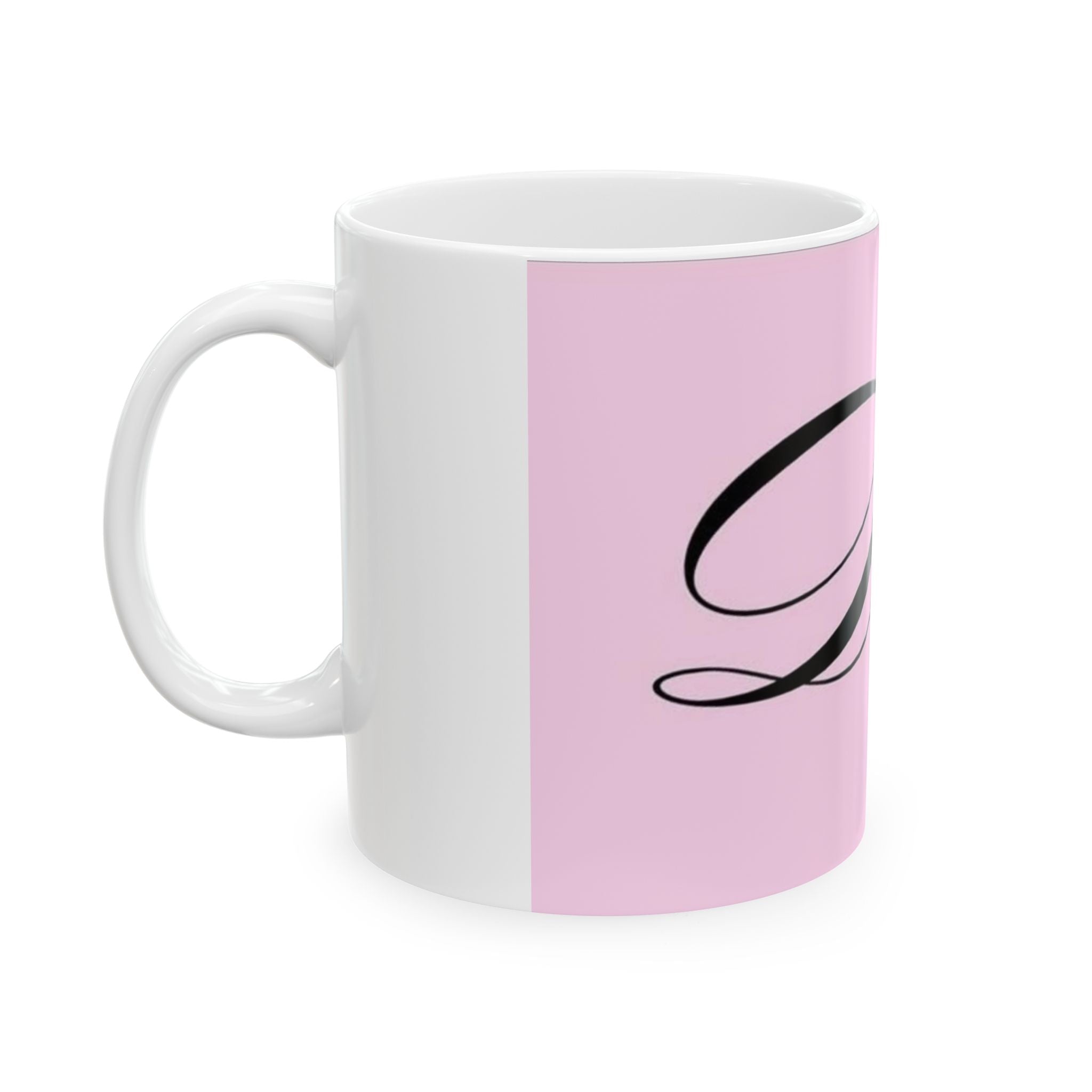Diva Pink Ceramic Mug — Script Logo Coffee Cup (11oz & 15oz)