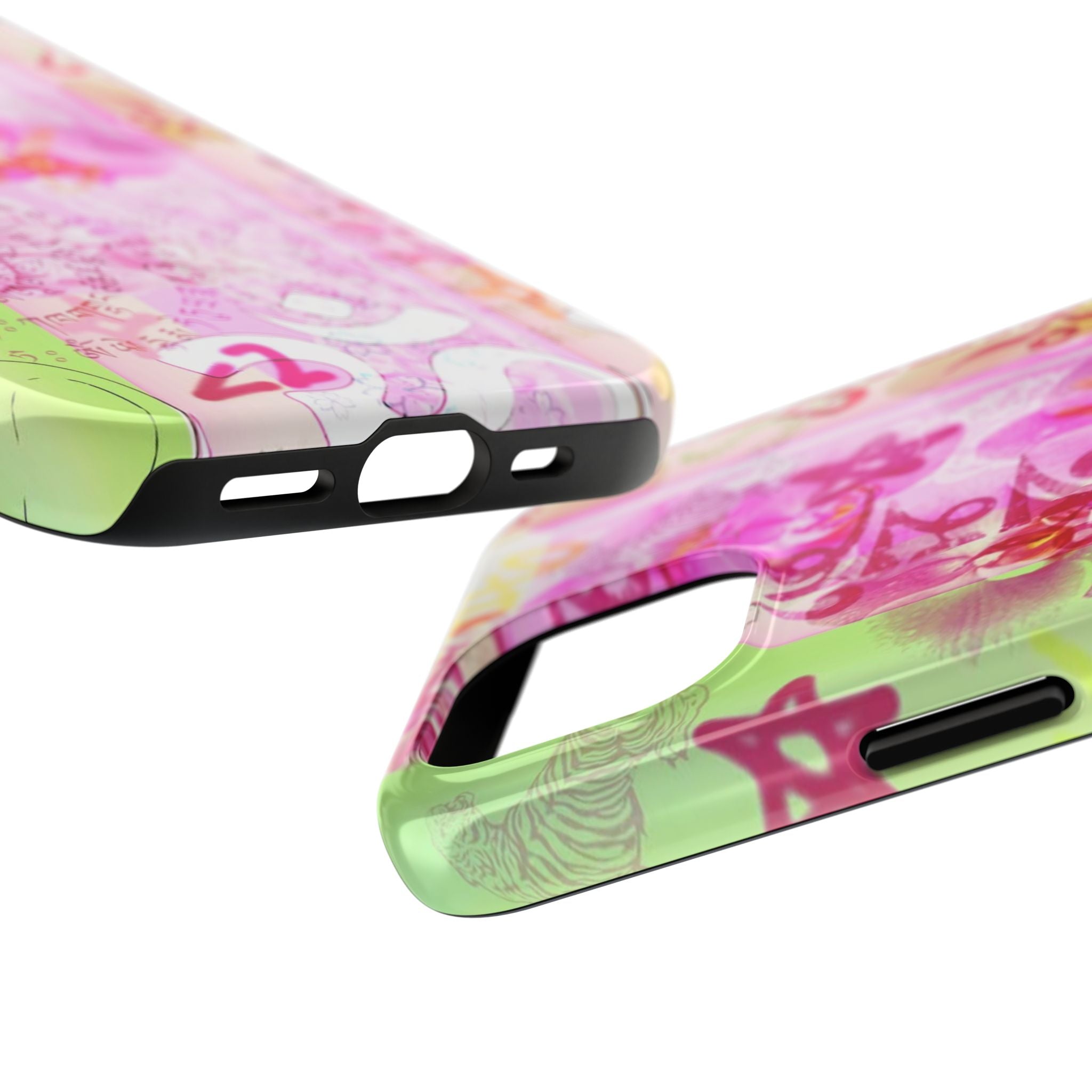 Floral Pink Orchid Tough Phone Case — Protective Art Phone Cover